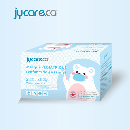 JY Care Level 2 Medical Children's Face Mask (50 Masks/pack), Multi Colors