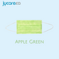 Disposable medical face mask apple green