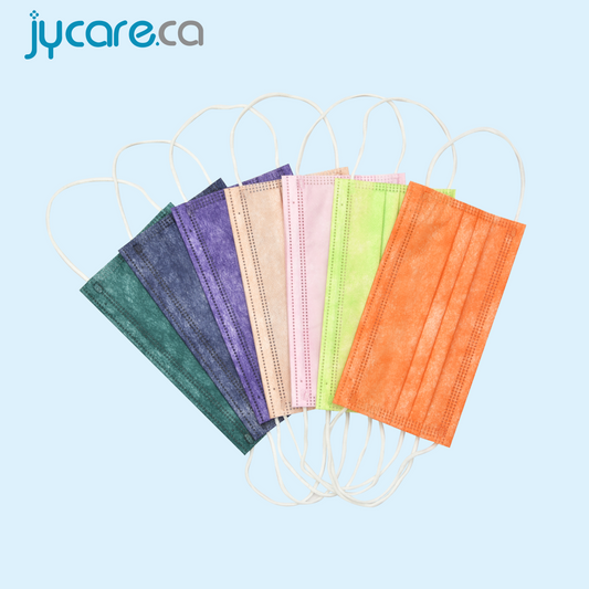Disposable medical face mask colors